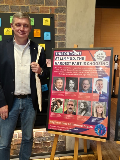 Prof. Feuchert auf dem Limmud Festival in Johannesburg